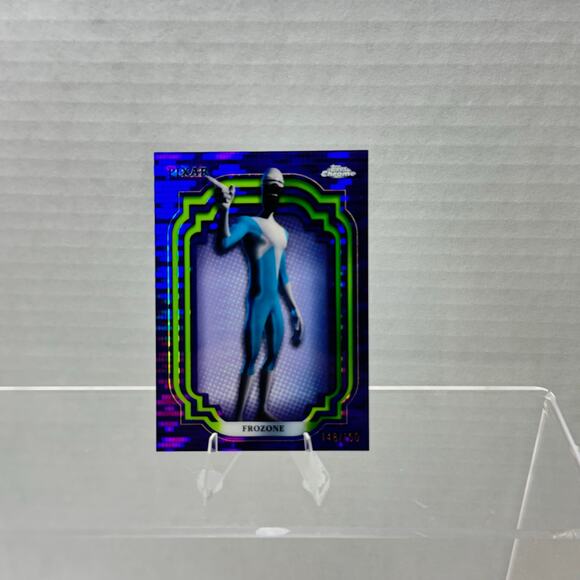 Disney Topps Chrome 2024 Frozone Purple Pulsar /150 Pixar The Incredibles - Picture 3 of 5